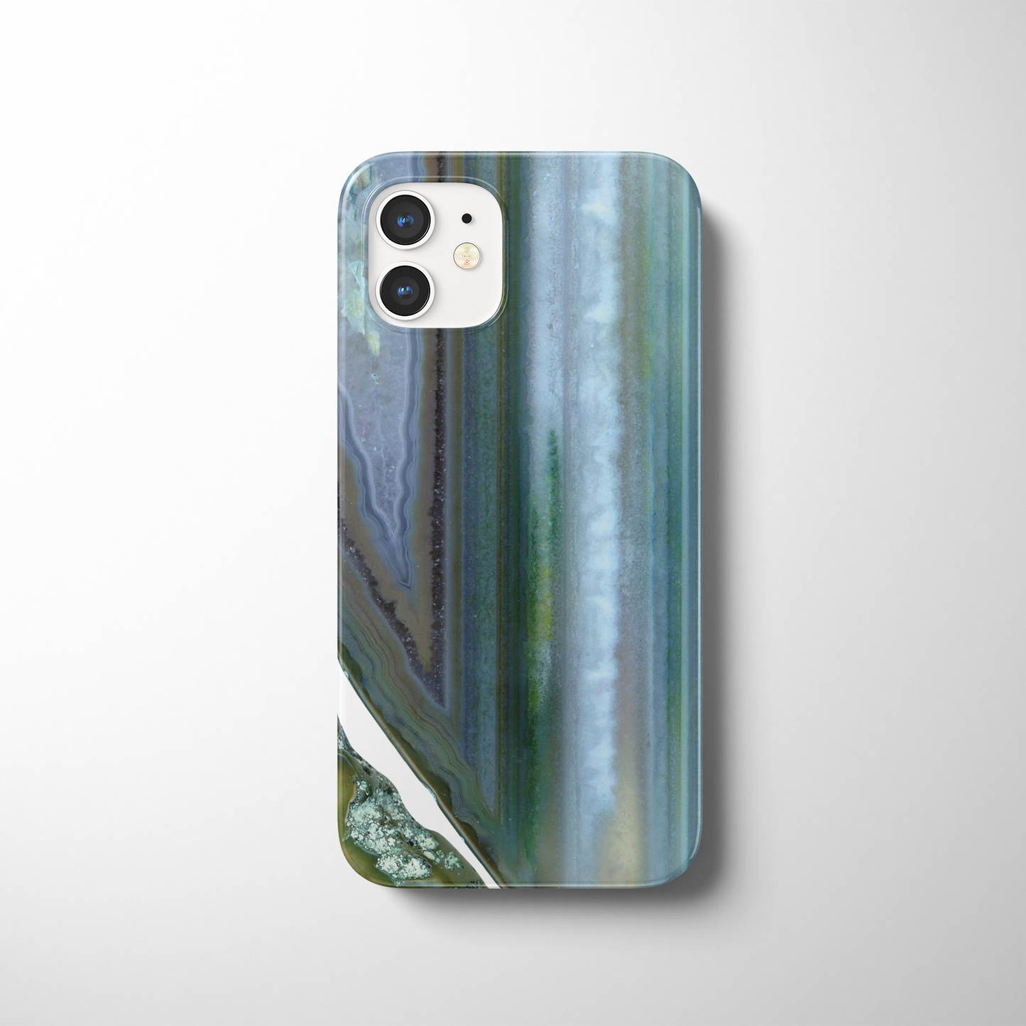 ブルーアゲートスライス ハードスマホケース - Blue Agate Slice