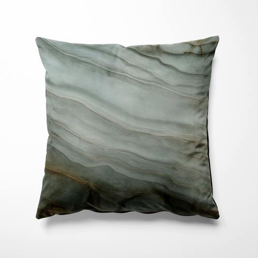 Teal Green Malachite Pillow