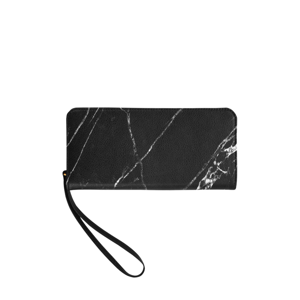 Black Marble Clutch Wallet