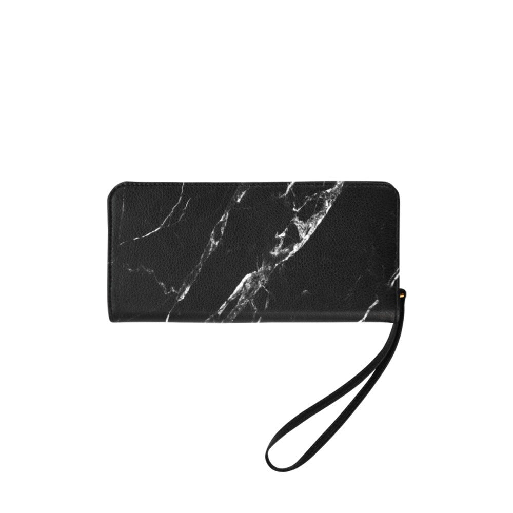 Black Marble Clutch Wallet