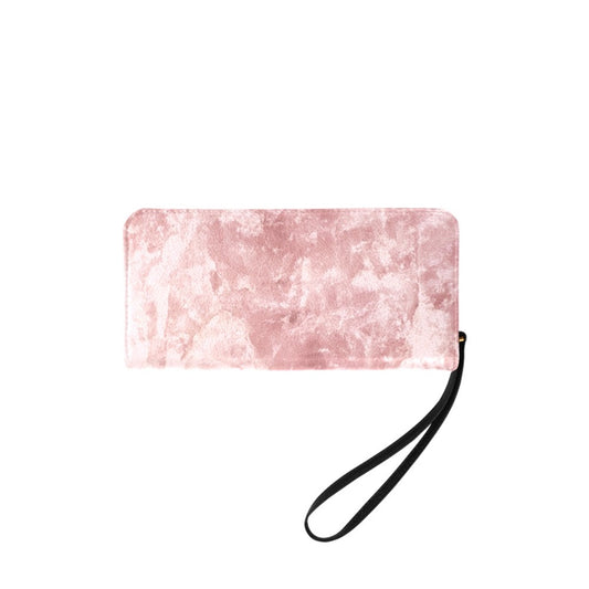Pink Rose Quartz Clutch Wallet