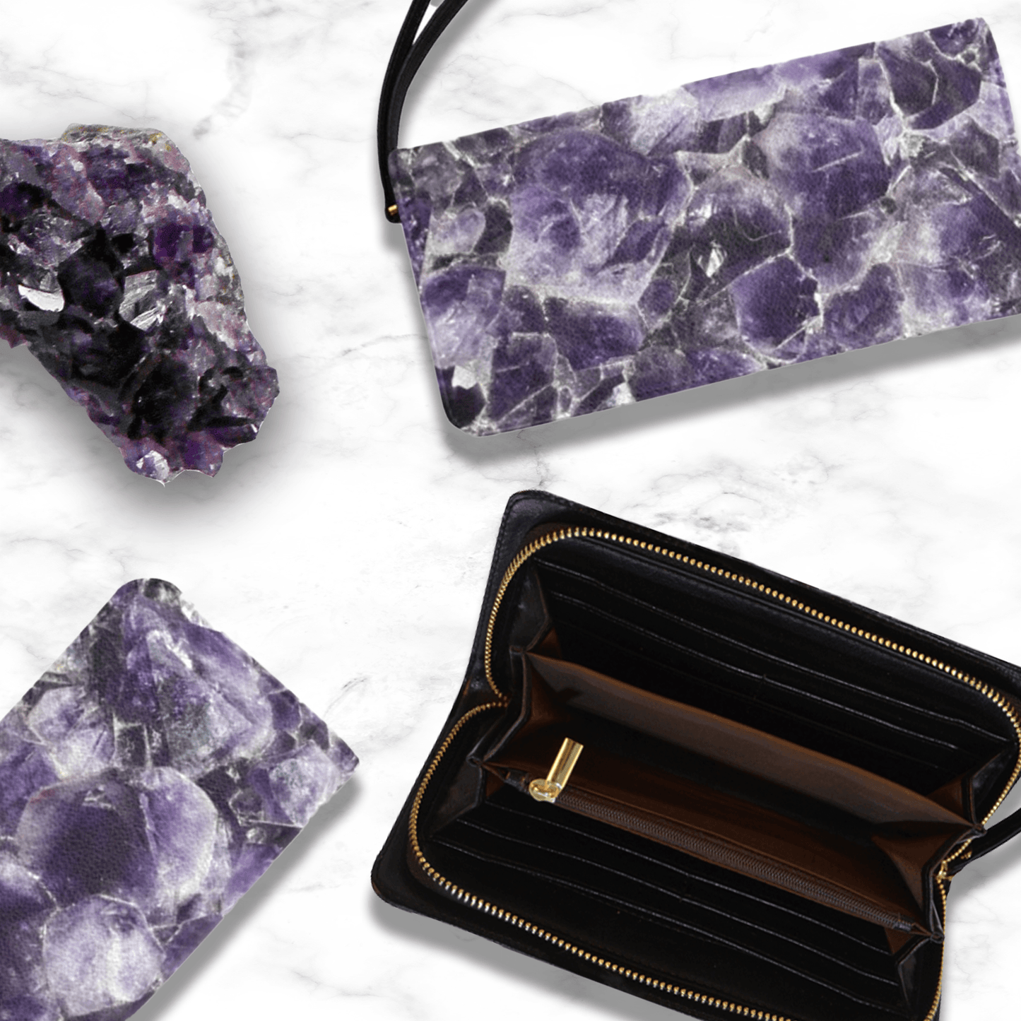 Amethyst Clutch Wallet