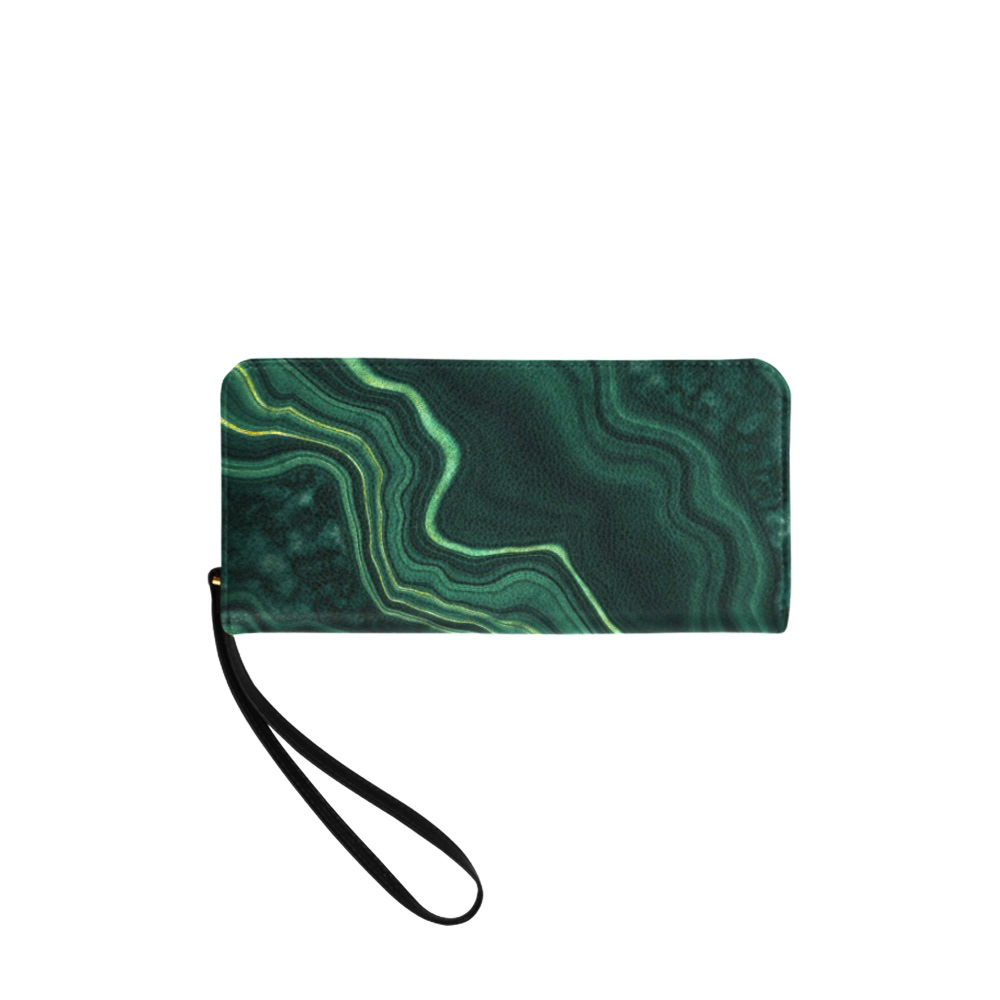 Dark Green Malachite Clutch Wallet