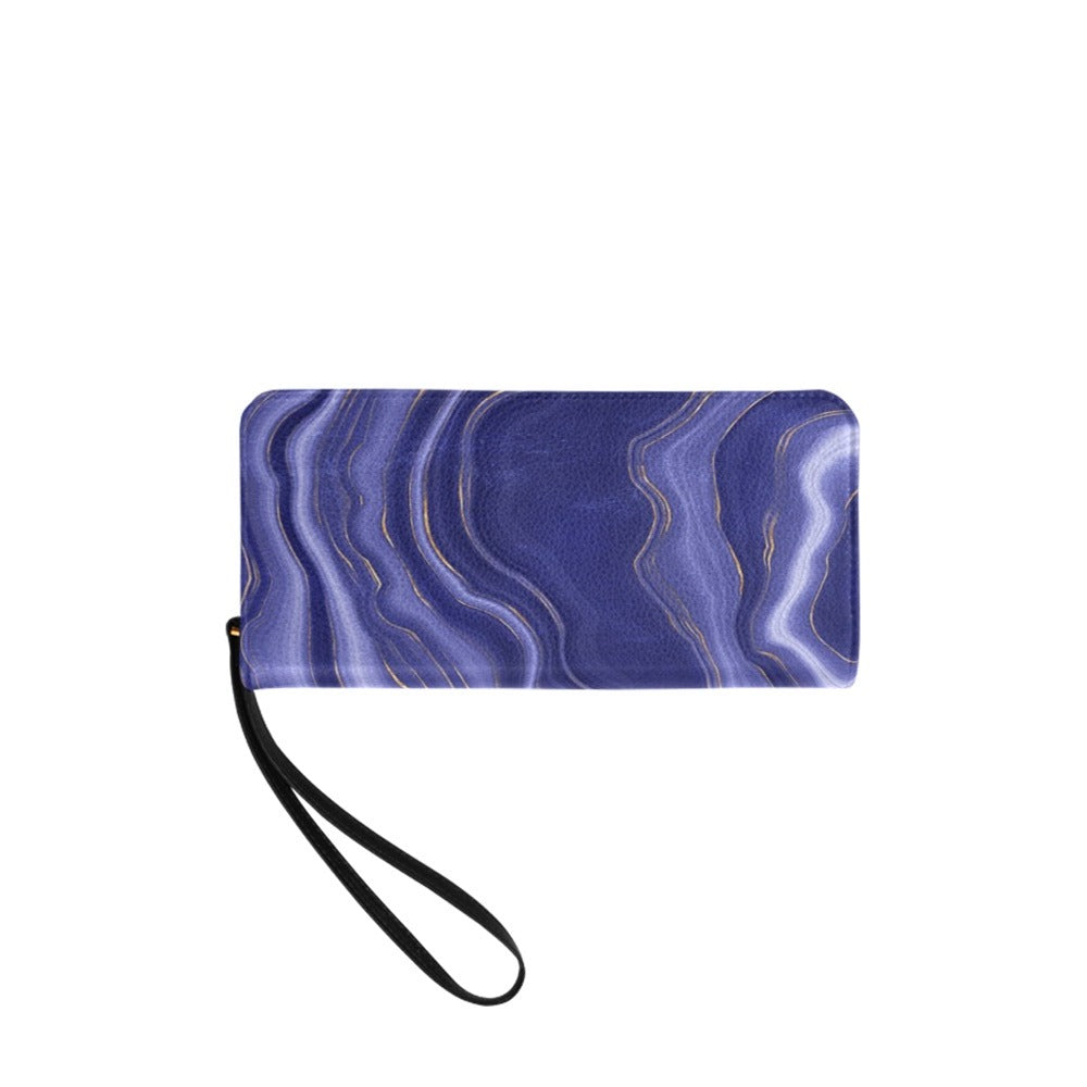 Indigo Blue Agate Clutch Wallet